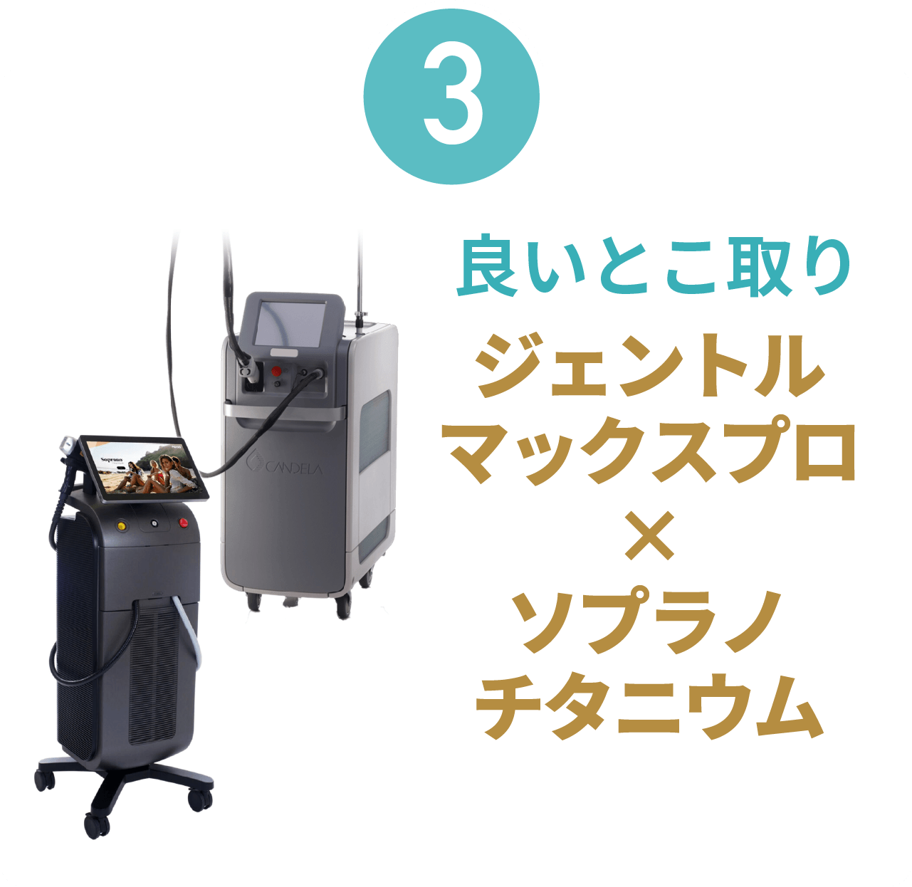 3 良いとこ取り ジェントルマックスプロ×ソプラノチタニウム（硬毛化対策バッチリ）