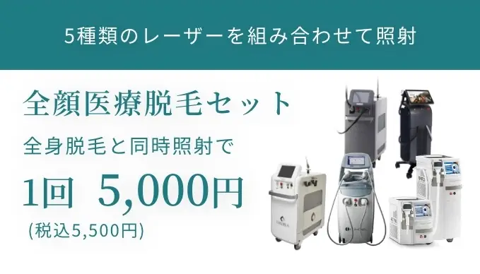 全顔医療脱毛セット