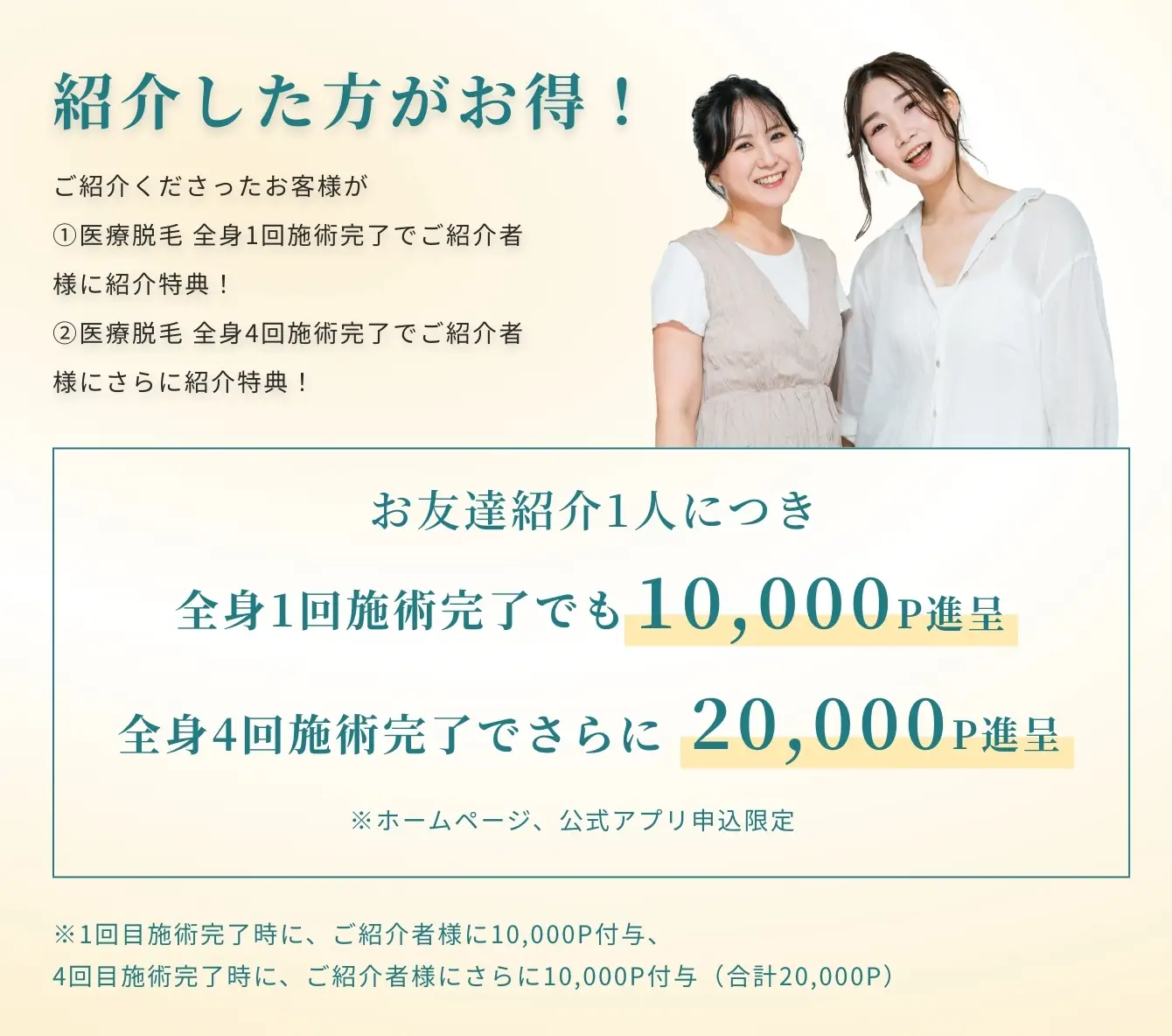 Beauty Skin Clinic ビューティースキンクリニック ご紹介者様の特典