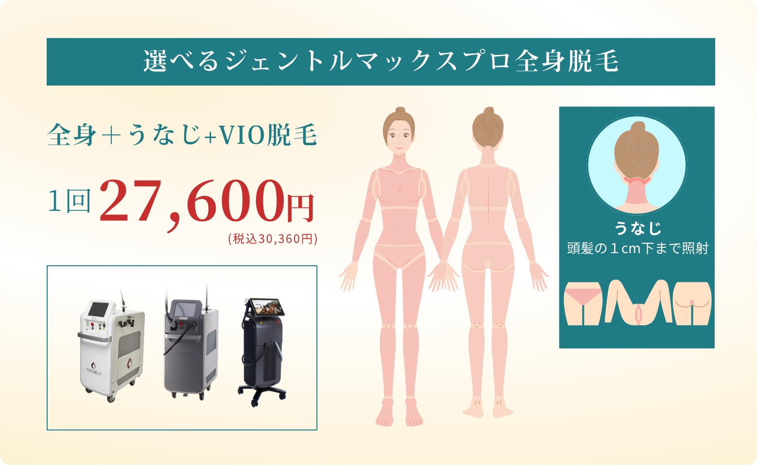 BEAUTY SKIN CLINIC（ビューティースキンクリニック） 医療脱毛料金表